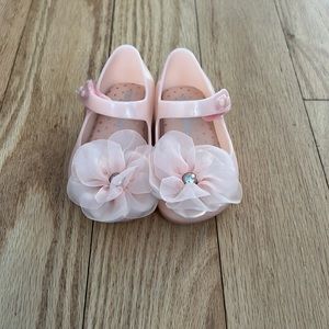 ***NEW*** Mini Melissa Ultragirl Chic Jelly Flats with Bow Pink Toddler 5